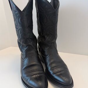 Ariat Black Heritage Toe Western Boots 9D